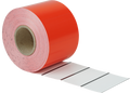 Regaletiketten Rot 70x38mm mit Blackmarks Thermo.Eco-Karton 170g/qm- 900 Etiketten