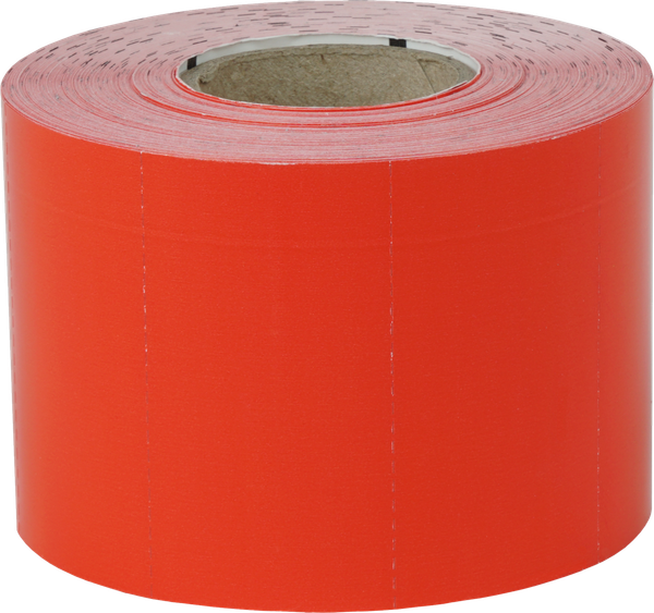 Regaletiketten Rot 70x38mm mit Blackmarks Thermo.Eco-Karton 170g/qm- 900 Etiketten