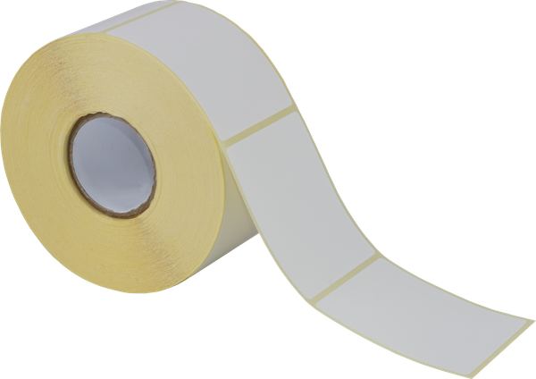 Thermoetiketten 55x68mm, weiss, permanent klebend 900 Etiketten pro Rolle
