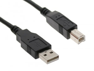 USB Kabel (A/B), 1,8m, schwarz